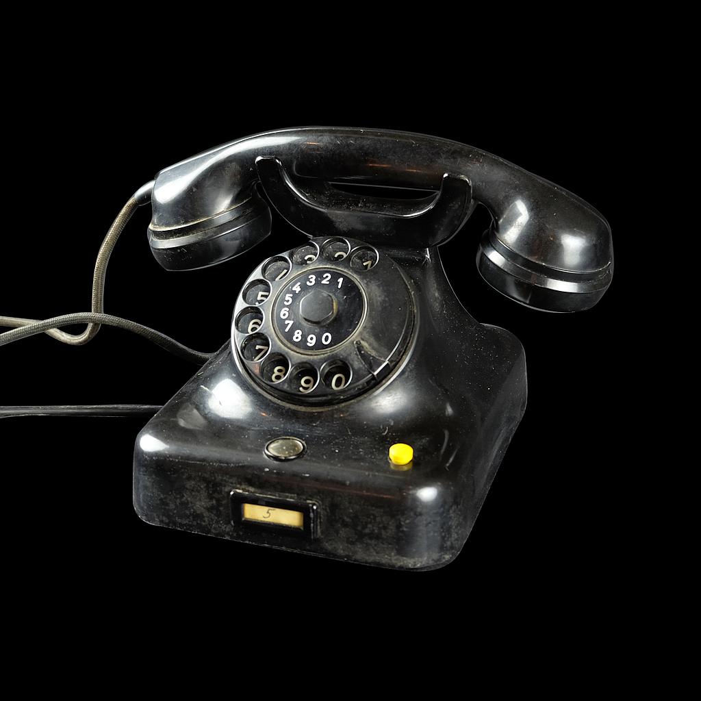 schwarzes Telefon 60er Jahre