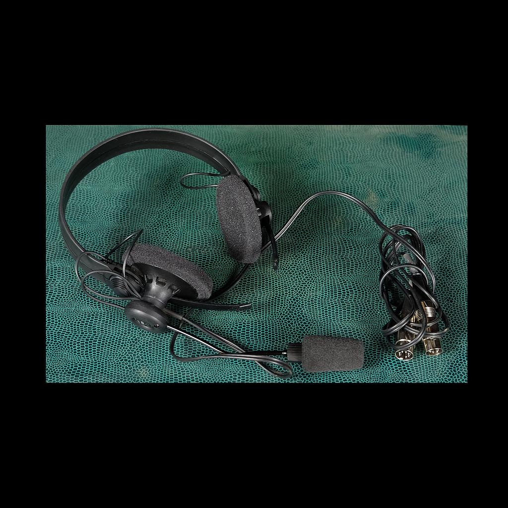 schwarze Kopfhörer mit Mikrophon Sennheiser HMD 410-6