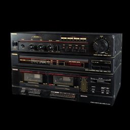 [REQ0135] schwarze Hifi-Anlage Toshiba