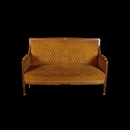 [MBL0014] Sofa, hellbraun, Zweisitzer