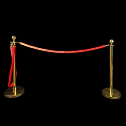 [REQ0161] mobile goldene Absperrständer