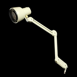 [LMP0094] graue Architektenlampe mit schwarzem Aufsatz