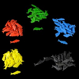 [MAR0215] kleine bunte Plastikfische