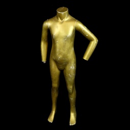 [REQ0190] goldene Schaufensterpuppe 'Kind'