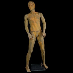 [REQ0192] männlichen Schaufensterpuppe mit Rostpatina