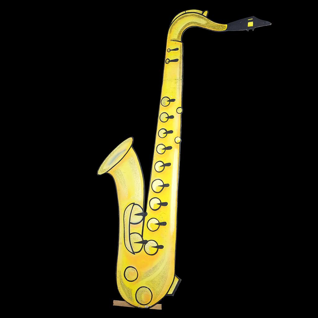 übergroßes Saxophon (2D)