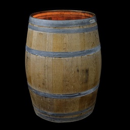 [MAR0230] großes leuchtendes Holzfass