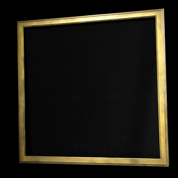 [REQ0282] quadratischer, goldener Bilderrahmen