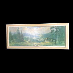 [REQ0283] beiger Bilderrahmen &quot;im Schwarzwald&quot;