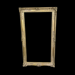 [REQ0300] goldener Holzrahmen mit Stuck