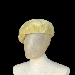 [KOS0031] beige Fellmütze / Pelzmütze (acryl)