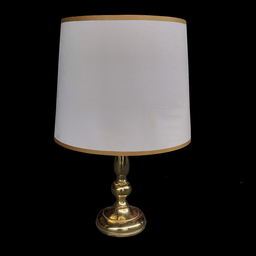 [LMP0104] Tischlampe mit Messingfuss