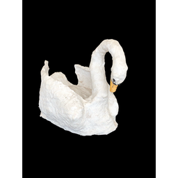 [REQ0334] weißer Schwan aus Gips