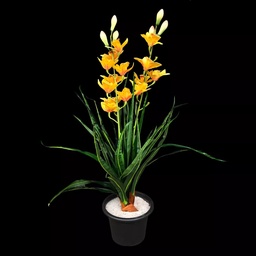 [PFL0083] Gelbe künstliche Orchidee