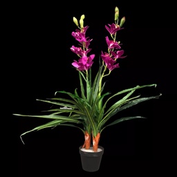 [PFL0084] Lila-/pinkfarbene künstliche Orchidee