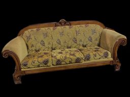 [MBL0260] Sofa, pflanzenmotiv, Dreisitzer