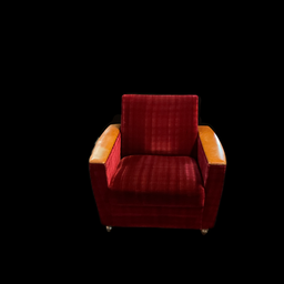 [MBL0265] Sessel rot auf Rollen