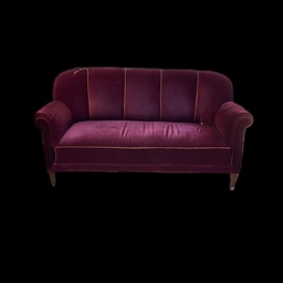 [MBL0270] Sofa weinrot Samt
