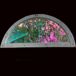 [KUL0070] Dichro-folierte halbrunde Fenster