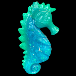 [MAR0242] Riesen Seepferdchen aus Pappmache