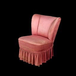 [MBL0063] Cocktailsessel mit Rüschen, rosa