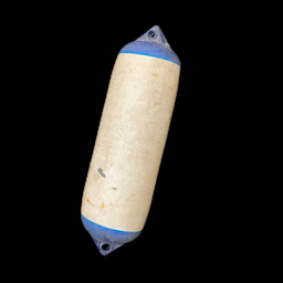 [MAR0257] Fender, blau-weiß, Bootzubehör