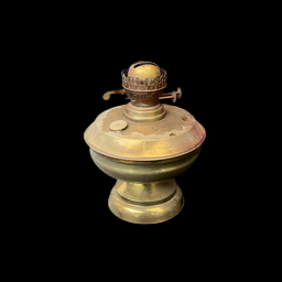 [LMP0129] Öllampe aus Messing mit zwei Dochten