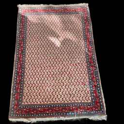 [MBL0309] Orientalischer Teppich mit Fransen und Ornamenten
