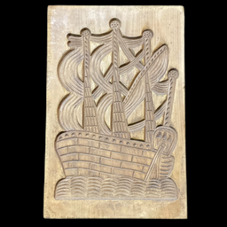 [MAR0269] Holzschnitzerei Schiff 