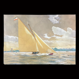 [MAR0270] Replikation Gemälde Segelboot 