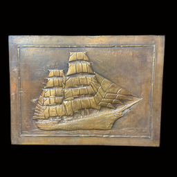 [MAR0284] Kupferrelief Schiff 