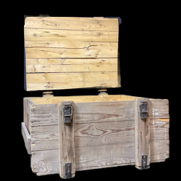 [MAR0296] Aufklappbare Holzkiste 