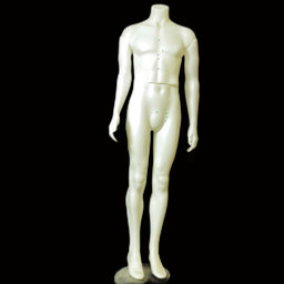 [REQ0462] Schaufensterpuppe (4 Teile mit Sockel ohne Kopf)