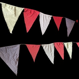 [TXT0015] Wimpelkette bunt