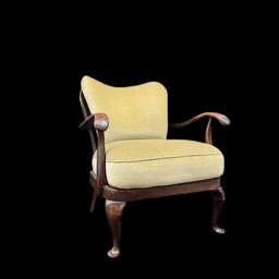 [MBL0369] Antiker Sessel mit Armlehnen