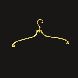 [REQ0504] antiker goldener Kleiderbügel