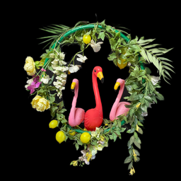 [PFL0099] Pflanzenreifen mit 3 Flamingos
